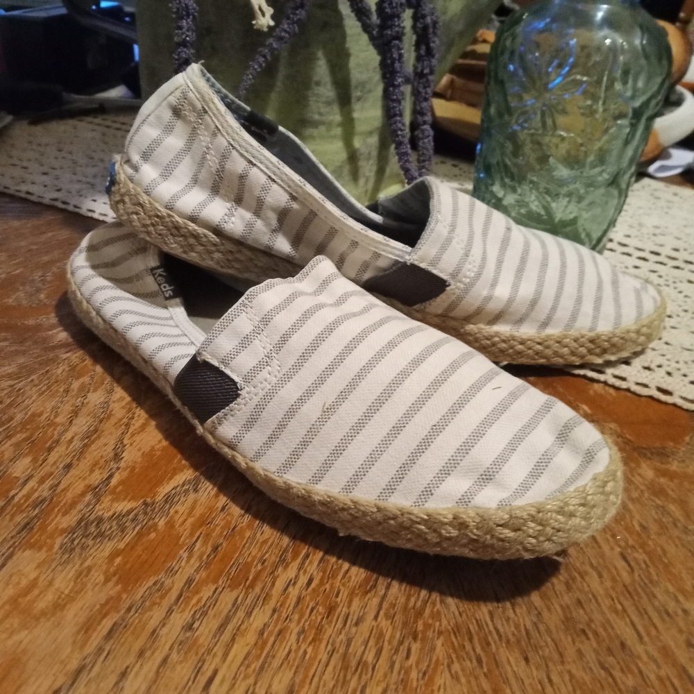Keds Striped Espadrille Flats